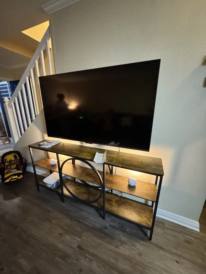Large flat-screen TV wall-mounted in Orange County